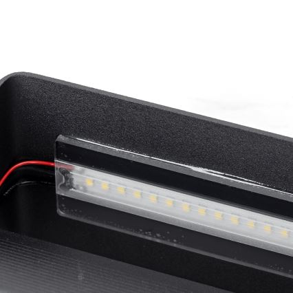 Aigostar - LED Zidna lampa LED/12,5W/230V 20x10 cm crni