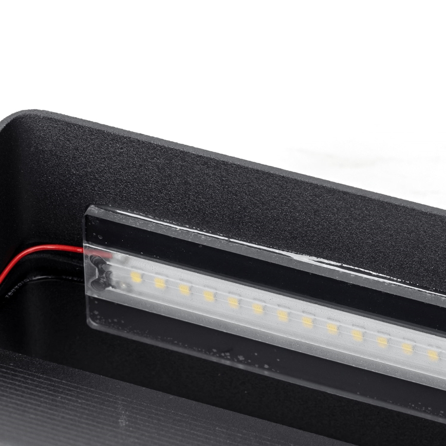 Aigostar - LED Zidna lampa LED/12,5W/230V 20x10 cm crni