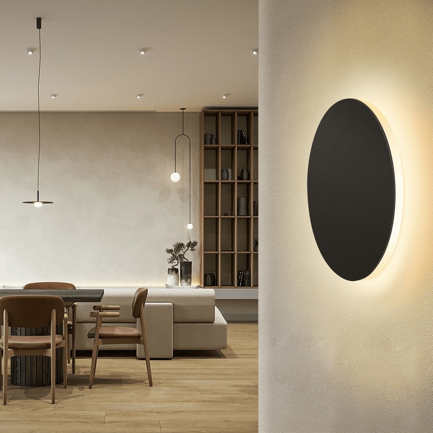 Aigostar - LED Zidna lampa LED/12W/230V 3000K 25 cm crni