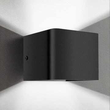 Aigostar - LED Zidna lampa LED/5,5W/230V 10x10 cm crni