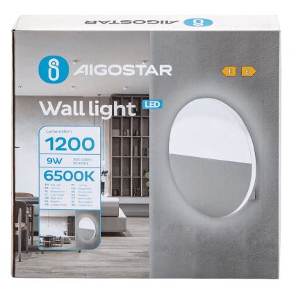 Aigostar - LED Zidna lampa LED/9W/230V 6500K bela