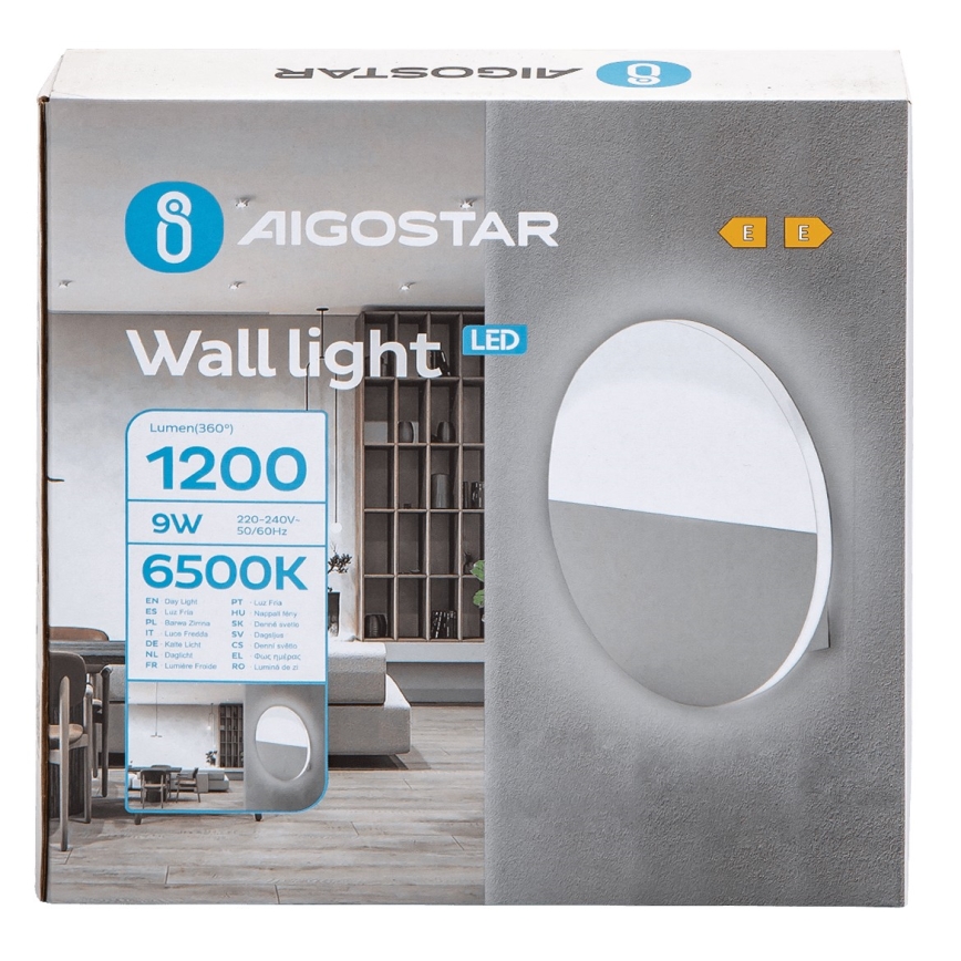 Aigostar - LED Zidna lampa LED/9W/230V 6500K bela