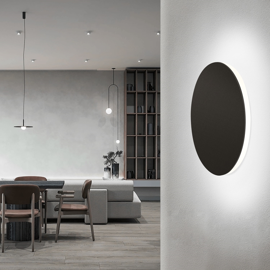 Aigostar - LED zidno svetlo LED/12W/230V 6500K 25 cm crno