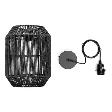 Aigostar - Luster na kablu 1xE27/60W/230V crna