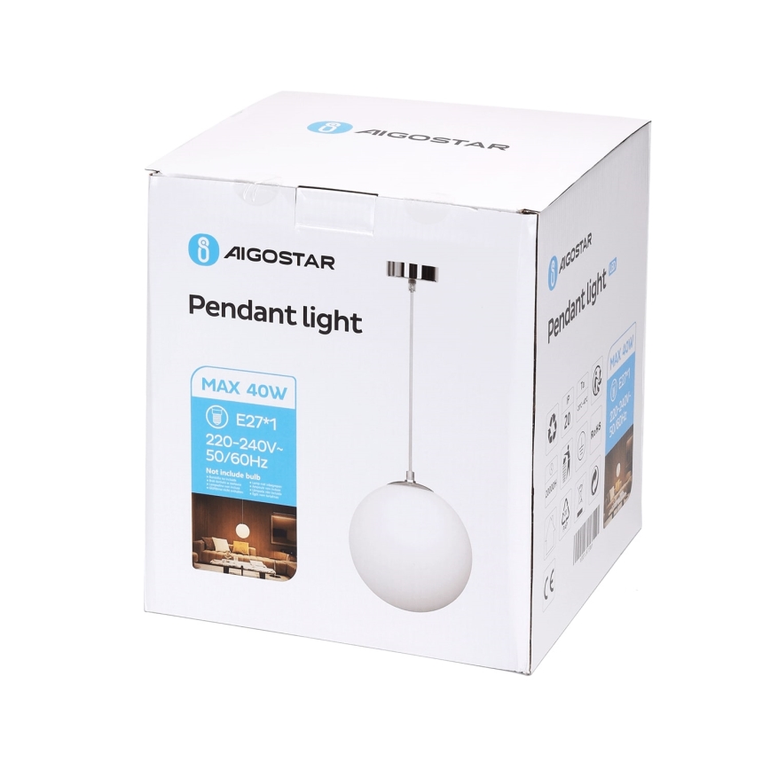Aigostar - Luster na sajli 1xE27/40W/230V