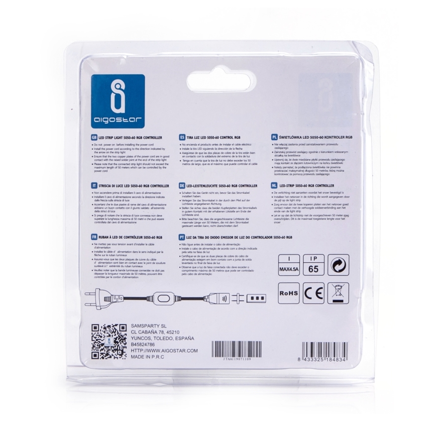 Aigostar - Napajanje za LED trake 1000W/230V belo