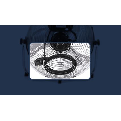Aigostar - Podni ventilator 100W/230V krom