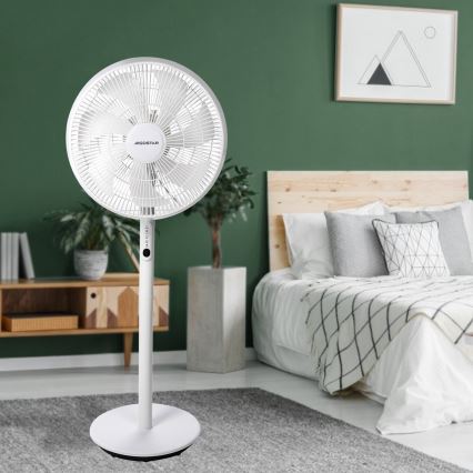 Aigostar - Podni ventilator 45W/230V bela + Daljinski upravljač