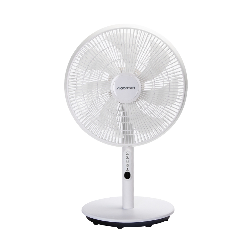 Aigostar - Podni ventilator 45W/230V bela + Daljinski upravljač