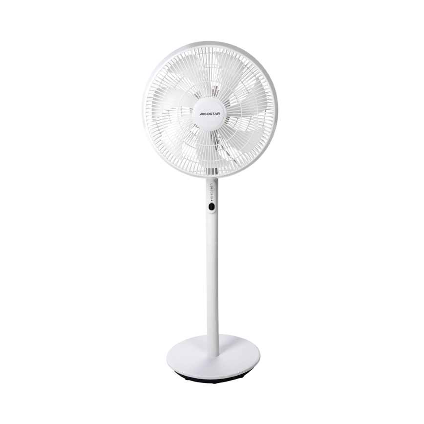 Aigostar - Podni ventilator 45W/230V bela + Daljinski upravljač