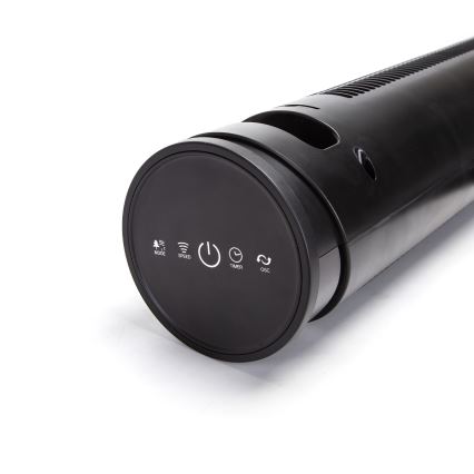 Aigostar - Podni ventilator 45W/230V crni + daljinski upravljač