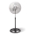 Aigostar - Podni ventilator 55W/230V krom/crno