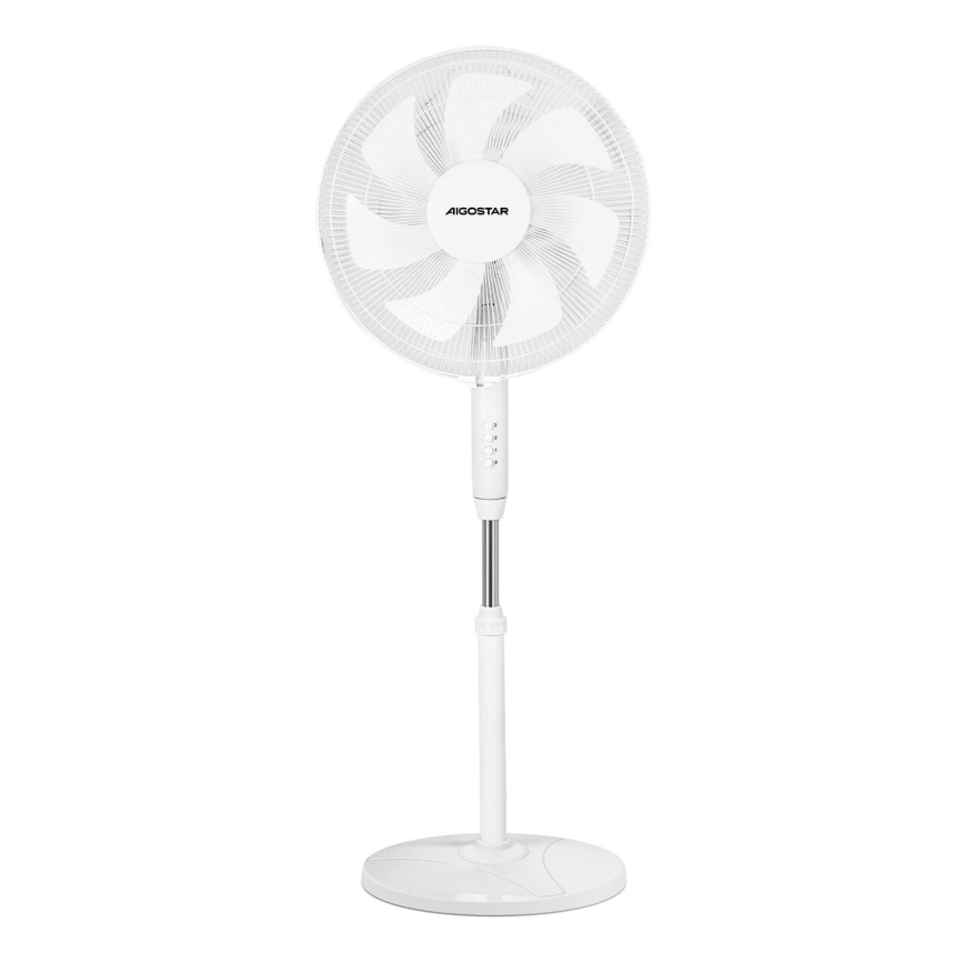 Aigostar - Podni ventilator 60W/230V, beli