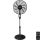 Aigostar - Podni ventilator 60W/230V crno + Daljinski upravljač