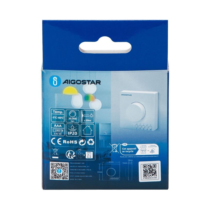 Aigostar - Prigušiva sa točkićem MESH