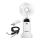 Aigostar - Punjivi ručni ventilator 4W/5V 1200mAh bela