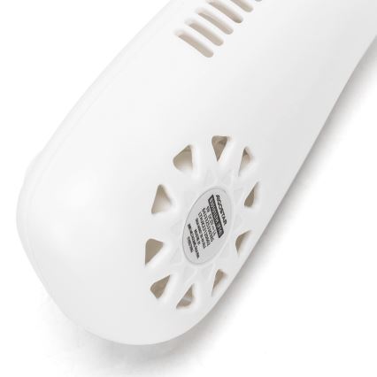 Aigostar - Punjivi ventilator za vrat 4W/5V 2000mAh bela