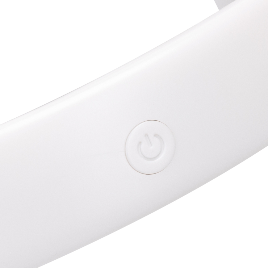 Aigostar - Punjivi ventilator za vrat 4W/5V 2000mAh bela