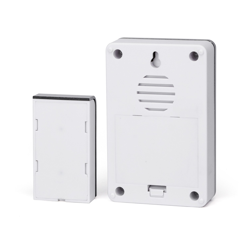 Aigostar - Set 2x Bežično zvono 3xAA/12V IP44 srebrni