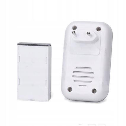 Aigostar - Set 2x Utično bežično zvono 230V/12V IP44 bela