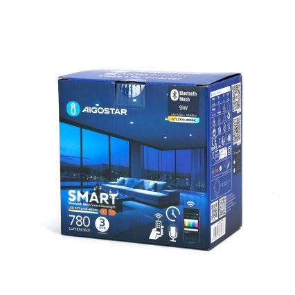 Aigostar - Set 3x LED Prigušivo ugradbeno svetlo MESH LED/9W/230V 2700K-6500K pr. 14,5 cm