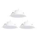 Aigostar - Set 3x LED RGBW Prigušiva ugradbena lampa MESH LED/9W/230V 2700K-6500K pr.14,5cm
