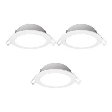 Aigostar - Set 3x LED Spoljašnje ugradbeno svetlo LED/4,8W/230V 4000K IP65 bela