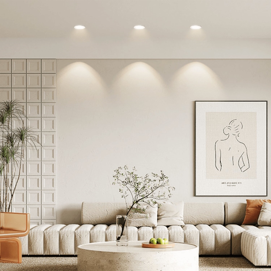 Aigostar - Set 3x LED Spoljašnje ugradbeno svetlo LED/4,8W/230V 4000K IP65 bela