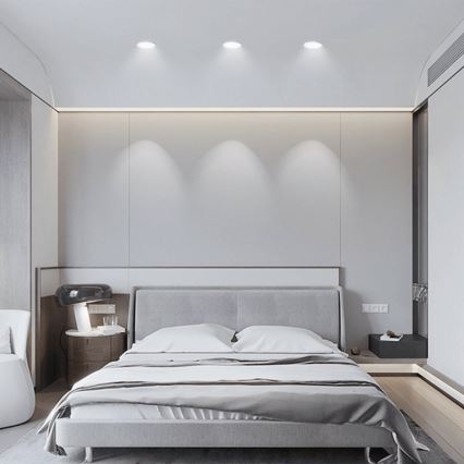 Aigostar - Set 3x LED Spoljašnje ugradbeno svetlo LED/4,8W/230V 6500K IP65 crno