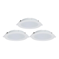 Aigostar - SET 3x prigušiva ugradna LED svetiljka MESH LED/15W/230V 2700K-6500K pr.17cm
