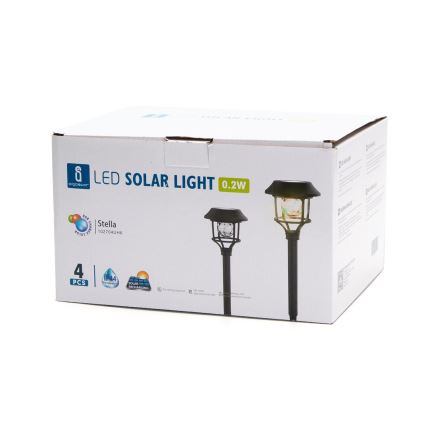Aigostar - Set 4x LED RGB Solarna lampa LED/0,2W/2V 40 mAh IP44