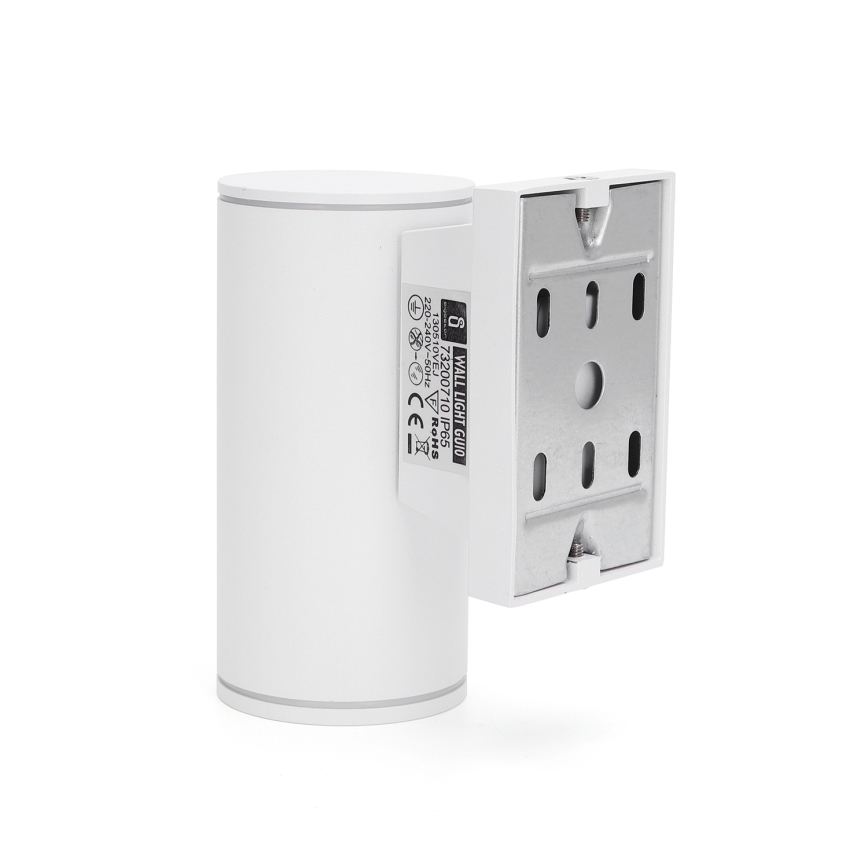 Aigostar - spoljašnja zidna lampa 1xGU10/230V bela IP65 okrugli
