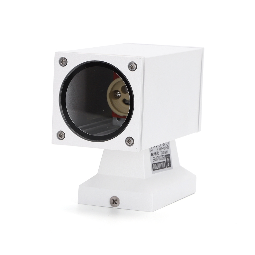 Aigostar - spoljašnja zidna lampa 1xGU10/230V bela IP65 uglast