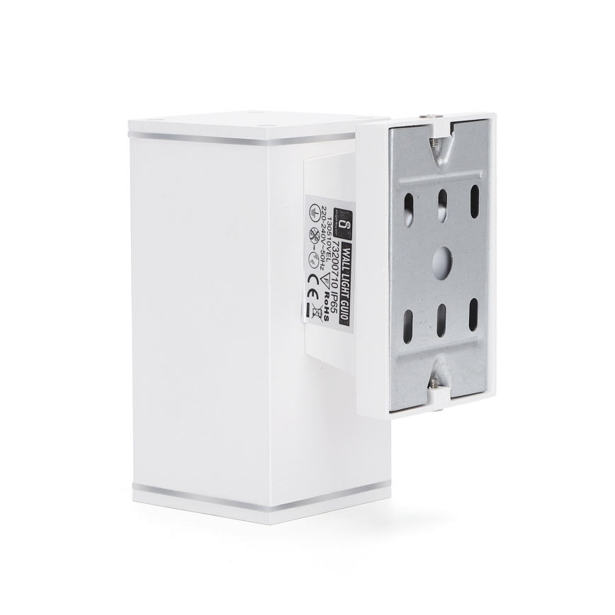 Aigostar - spoljašnja zidna lampa 1xGU10/230V bela IP65 uglast