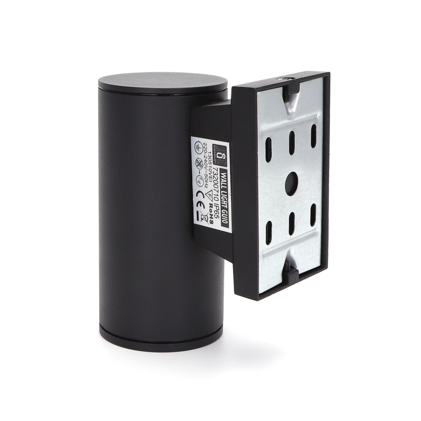 Aigostar - spoljašnja zidna lampa 1xGU10/230V crno IP65 okrugli