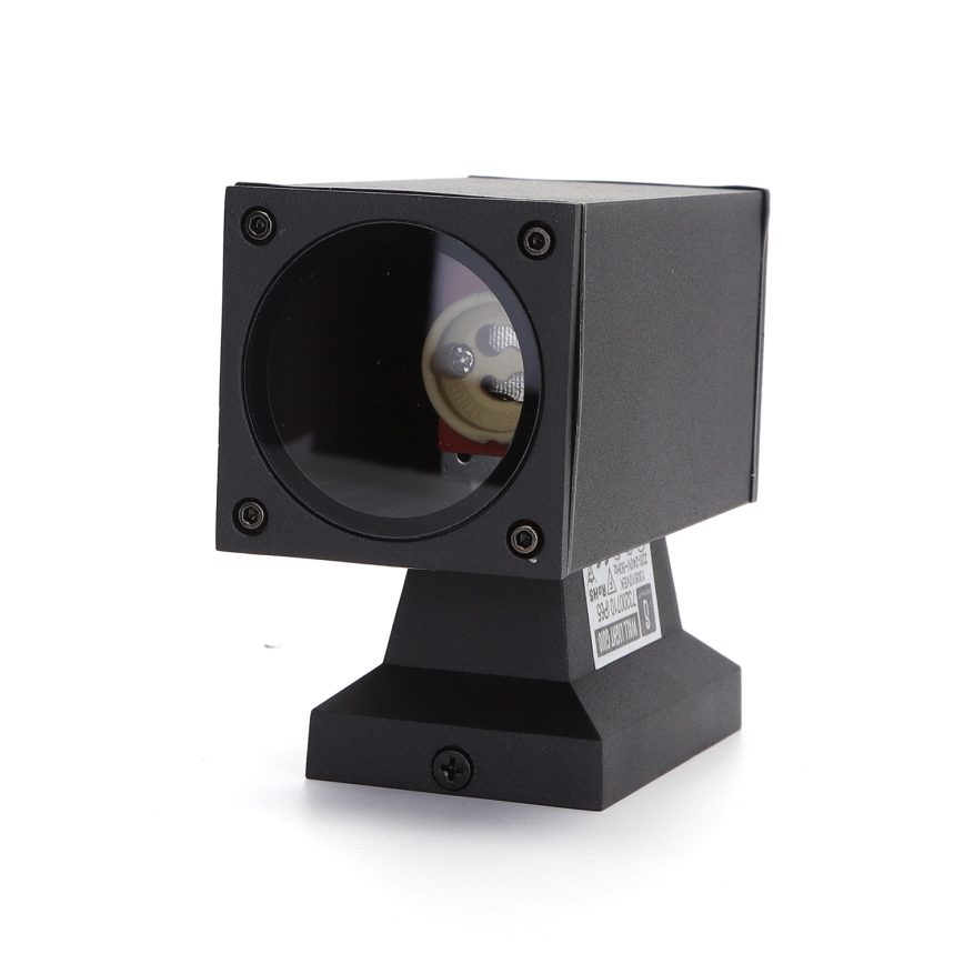 Aigostar - spoljašnja zidna lampa 1xGU10/230V crno IP65 uglast