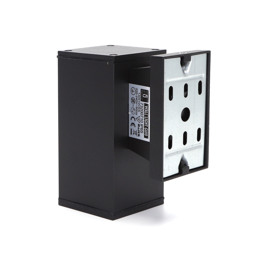 Aigostar - spoljašnja zidna lampa 1xGU10/230V crno IP65 uglast