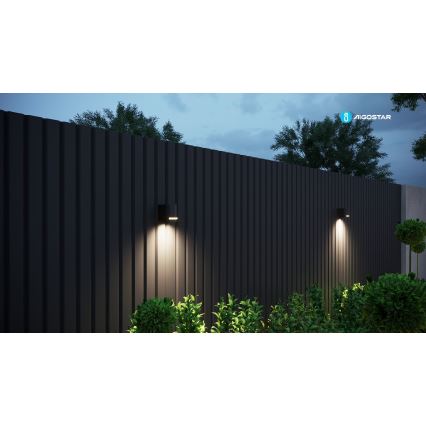 Aigostar - spoljašnja zidna lampa 1xGU10/35W/230V crno IP54