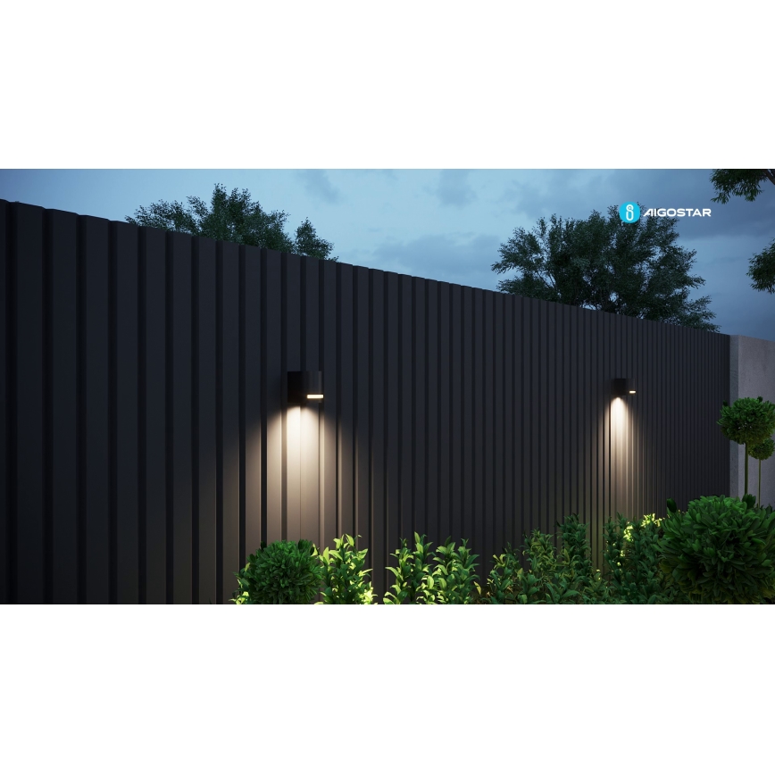 Aigostar - spoljašnja zidna lampa 1xGU10/35W/230V crno IP54