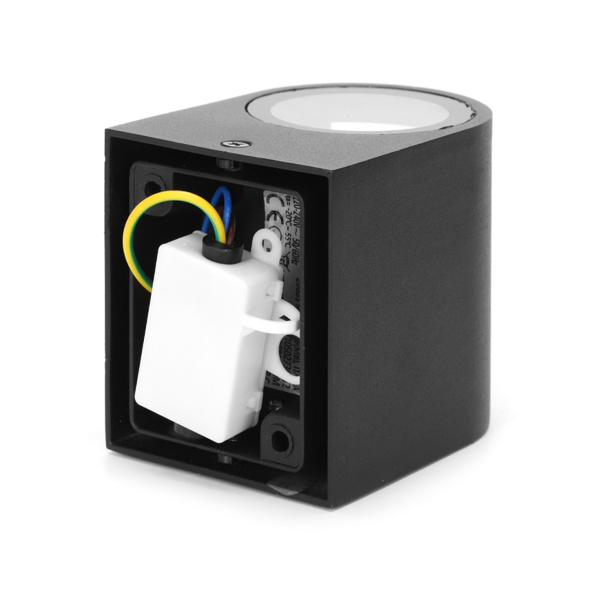 Aigostar - spoljašnja zidna lampa 1xGU10/35W/230V crno IP54