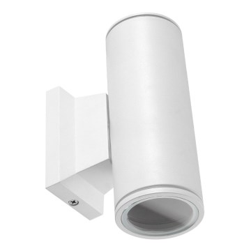Aigostar - spoljašnja zidna lampa 2xGU10/230V bela IP65 okrugli