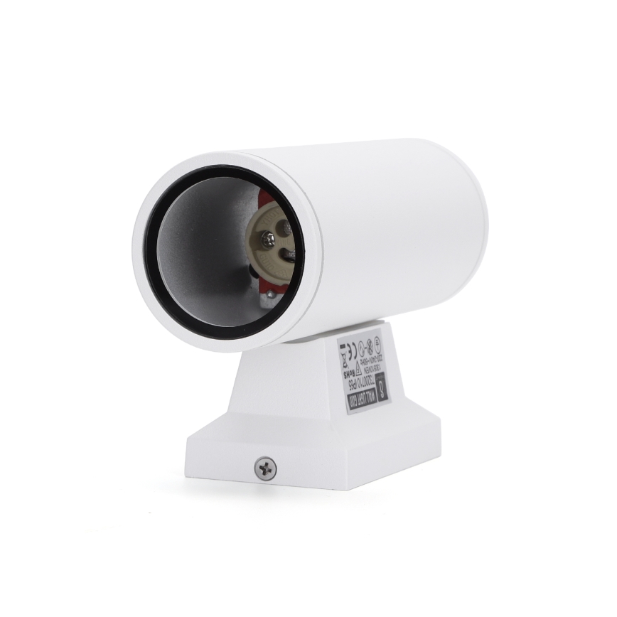Aigostar - spoljašnja zidna lampa 2xGU10/230V bela IP65 okrugli