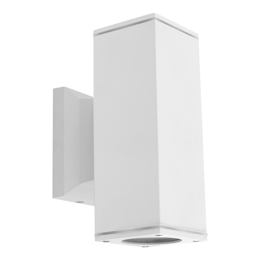 Aigostar - spoljašnja zidna lampa 2xGU10/230V bela IP65 uglast