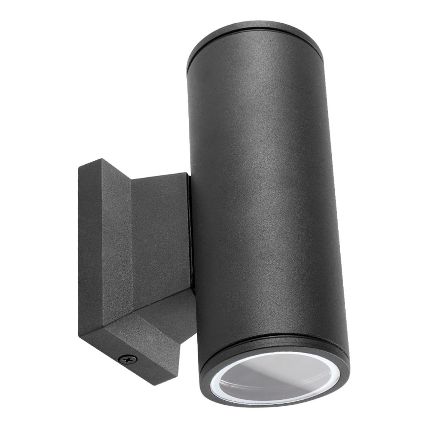 Aigostar - spoljašnja zidna lampa 2xGU10/230V crno IP65 okrugli