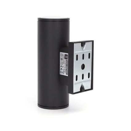 Aigostar - spoljašnja zidna lampa 2xGU10/230V crno IP65 okrugli