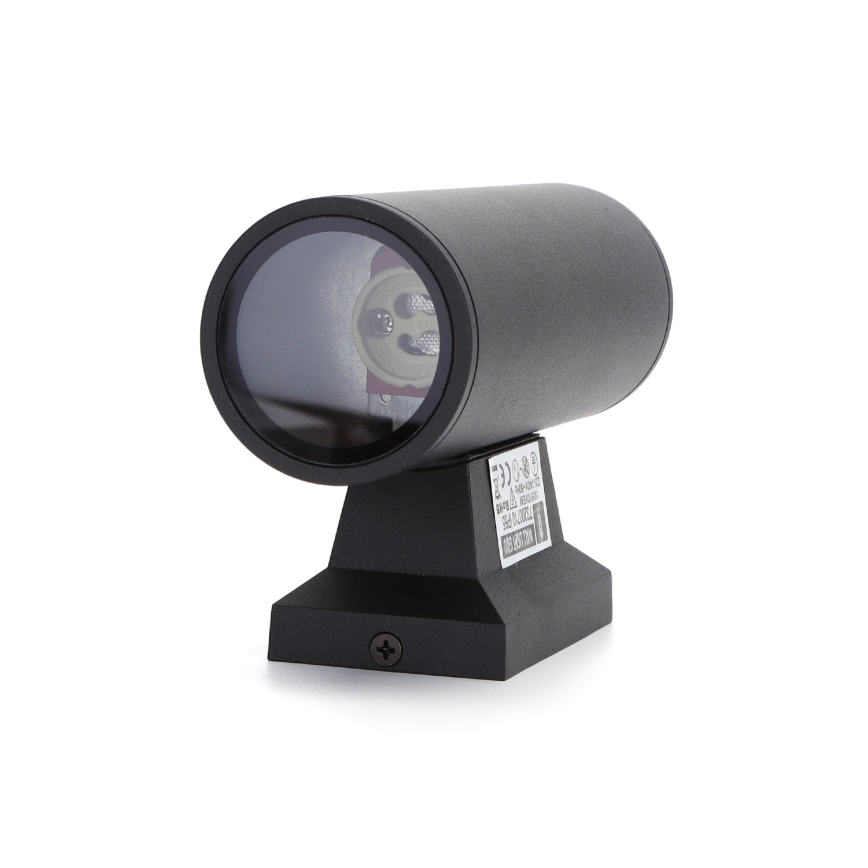 Aigostar - spoljašnja zidna lampa 2xGU10/230V crno IP65 okrugli