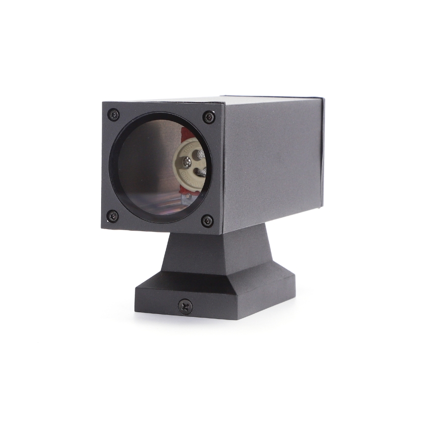 Aigostar - spoljašnja zidna lampa 2xGU10/230V crno IP65 uglast