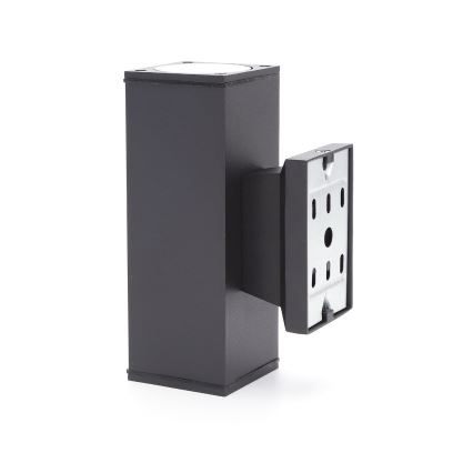 Aigostar - spoljašnja zidna lampa 2xGU10/230V crno IP65 uglast