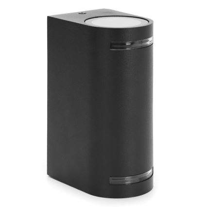 Aigostar - spoljašnja zidna lampa 2xGU10/35W/230V crno IP54