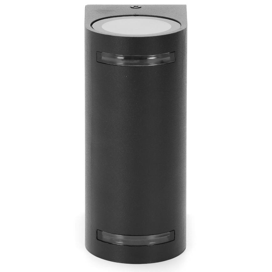 Aigostar - spoljašnja zidna lampa 2xGU10/35W/230V crno IP54